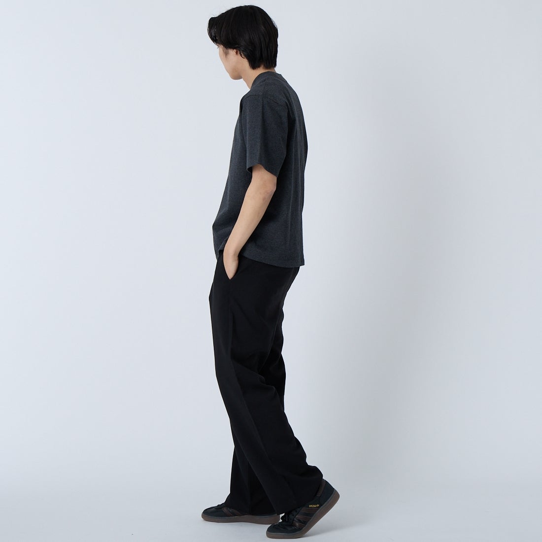 L.L.BEAN [エルエルビーン] ユニオン ショートスリーブ Tシャツ [6275-4035] 48 TOP CHRK &&モデル身長：179cm 着用サイズ：S&&