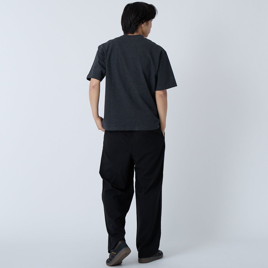 L.L.BEAN [エルエルビーン] ユニオン ショートスリーブ Tシャツ [6275-4035] 48 TOP CHRK &&モデル身長：179cm 着用サイズ：S&&