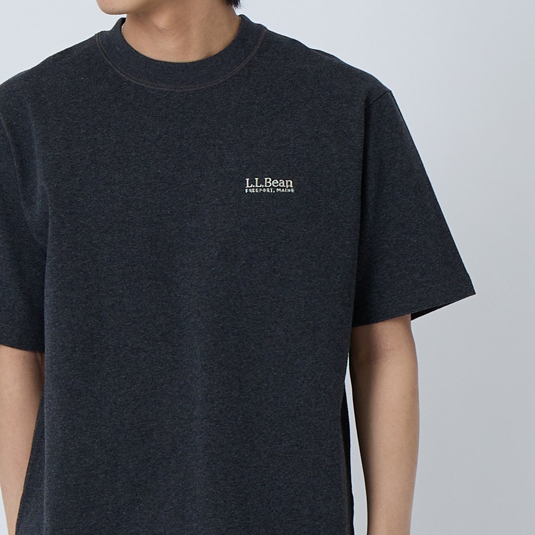 L.L.BEAN [エルエルビーン] ユニオン ショートスリーブ Tシャツ [6275-4035] 48 TOP CHRK &&モデル身長：179cm 着用サイズ：S&&