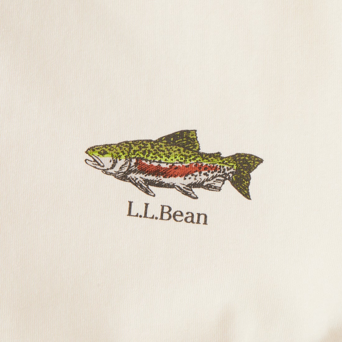 L.L.BEAN [エルエルビーン] モリル ショートスリーブ チェスト グラフィック Tシャツ [6275-4041] 09 R.TROUT
