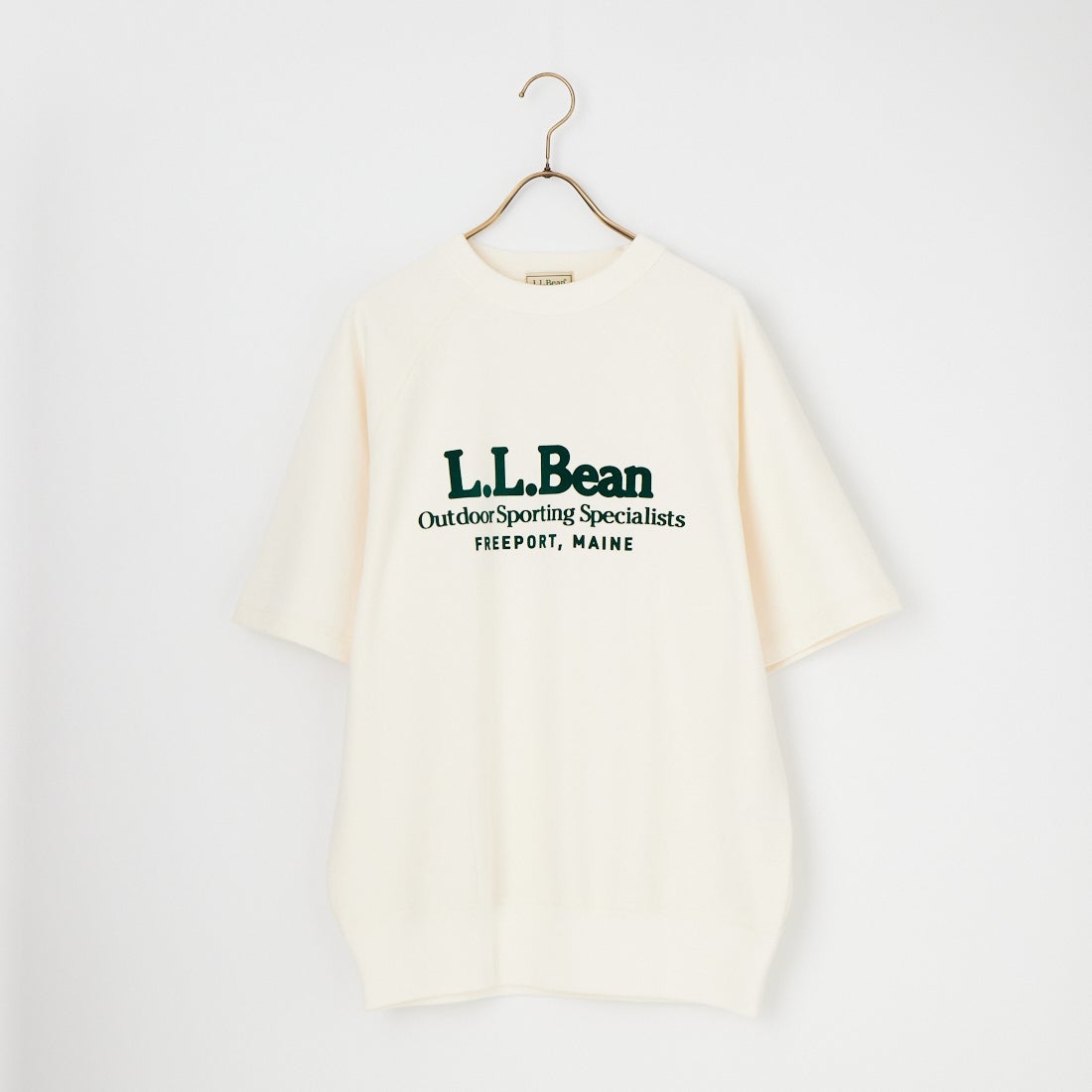 L.L.BEAN [エルエルビーン] ポーテージ ショートスリーブ スウェットシャツ [6275-4034] 28 IVORY