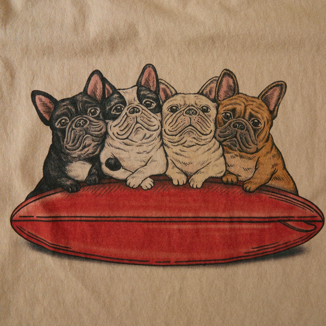 The Endless Summer [エンドレスサマー] 別注 4BUHIプリント カットオフTシャツ [FH-26574511-JF] BEIGE