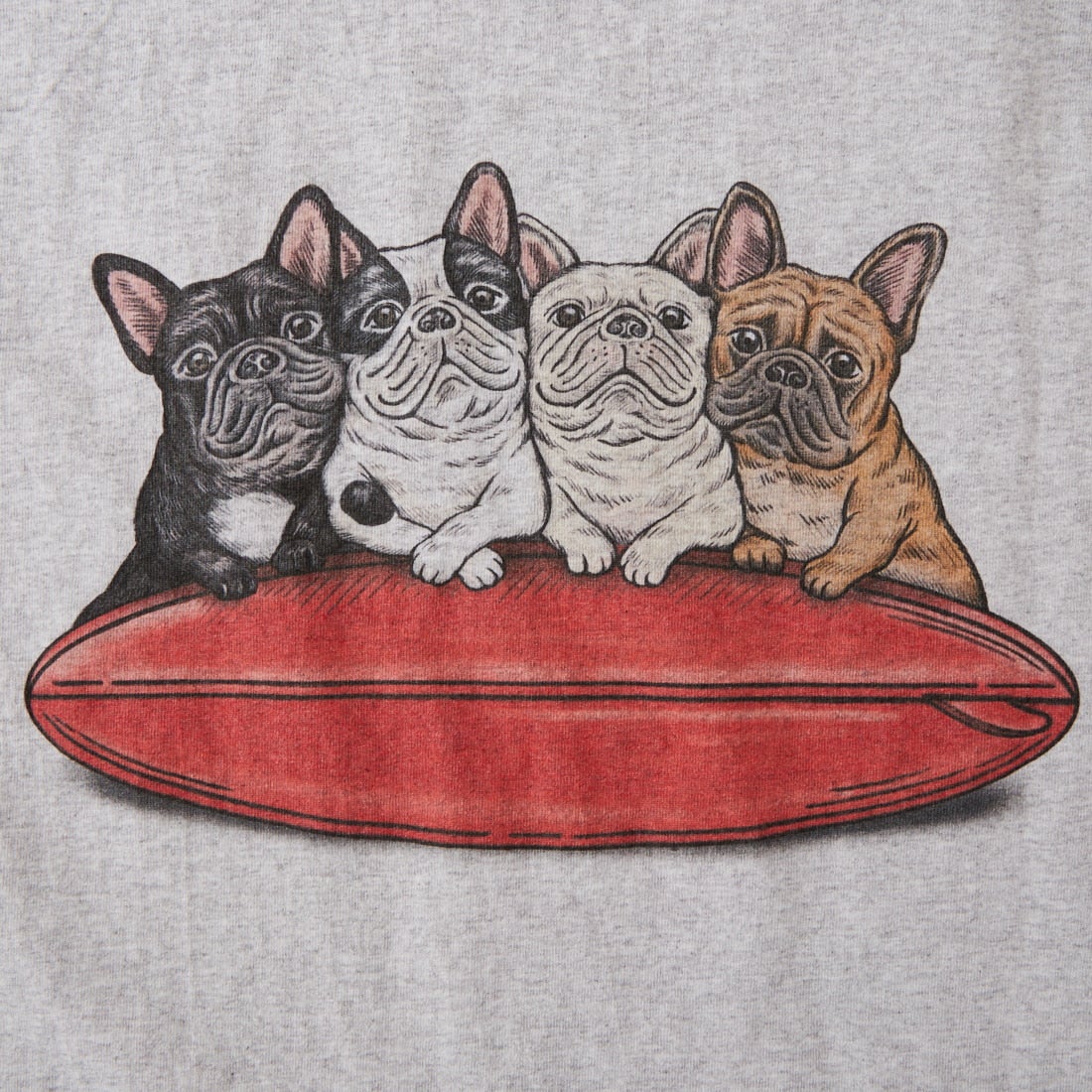 The Endless Summer [エンドレスサマー] 別注 4BUHIプリント カットオフTシャツ [FH-26574511-JF] MIX GRAY