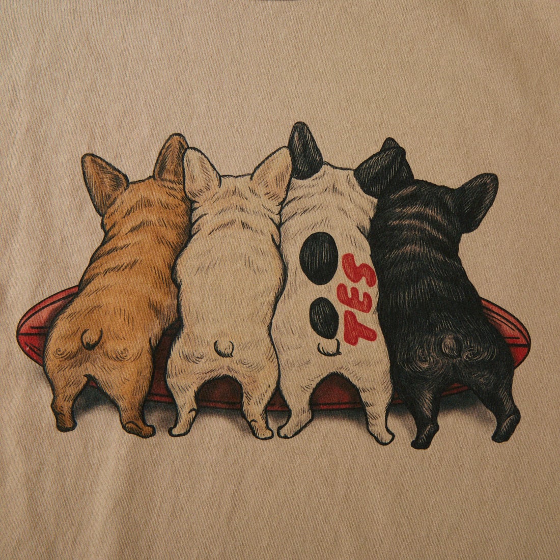 The Endless Summer [エンドレスサマー] 別注 4BUHIプリント カットオフTシャツ [FH-26574511-JF] BEIGE