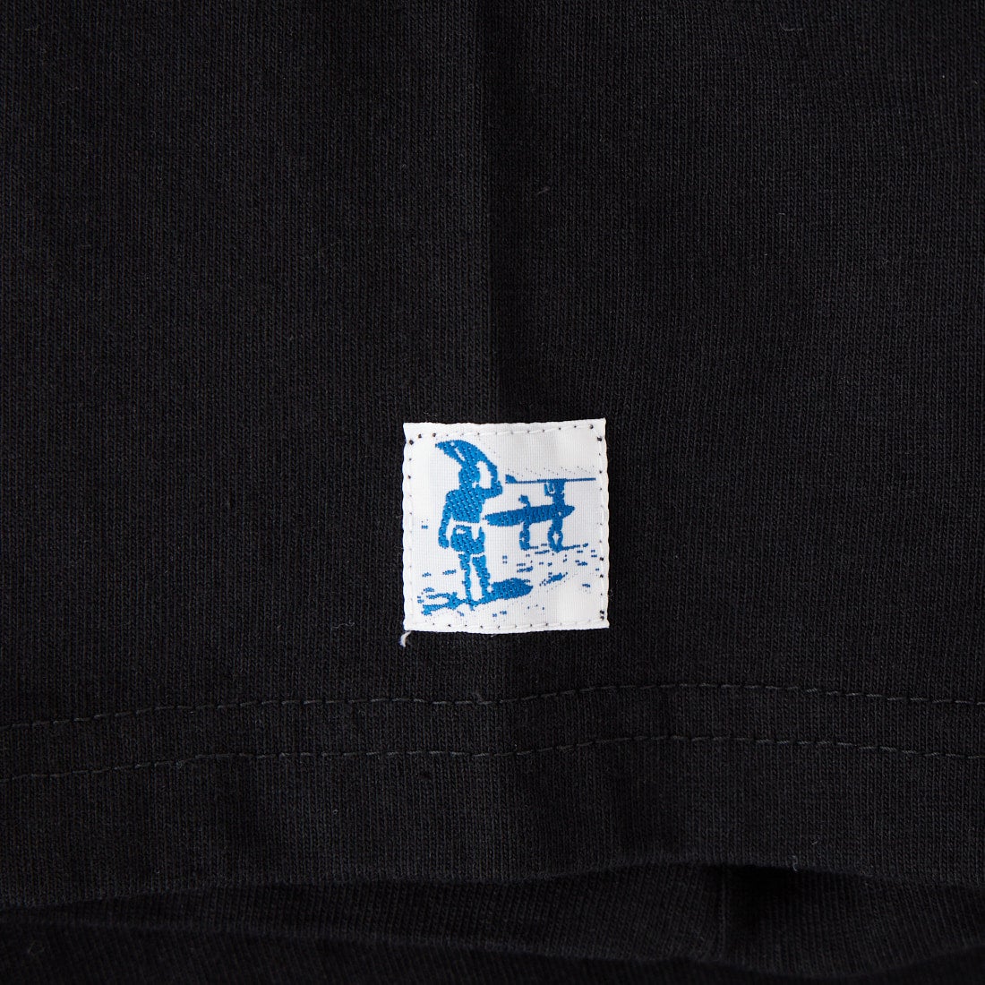 The Endless Summer [エンドレスサマー] 別注 TES CAL フロッキーロゴプリント カットオフTシャツ [FH-26574510-JF] BLACK