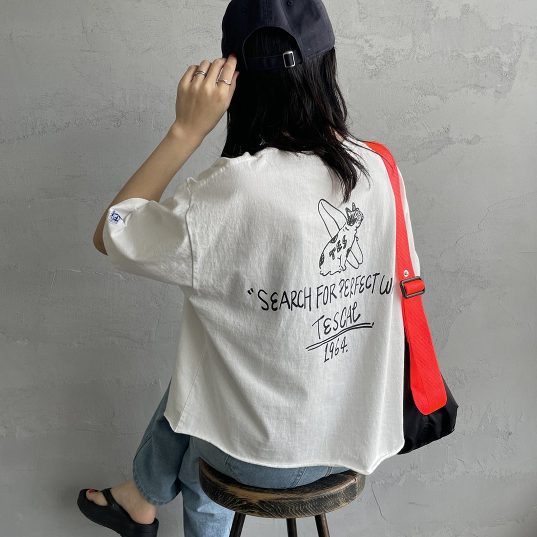 WHITE&&モデル身長：160cm 着用サイズ：F&&
