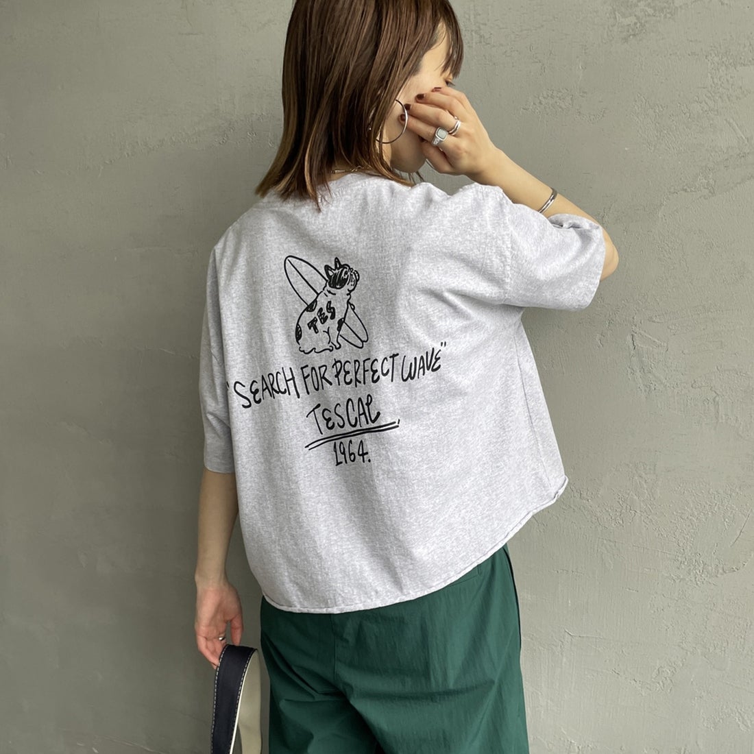 MIX GRAY&&モデル身長：158cm 着用サイズ：F&&