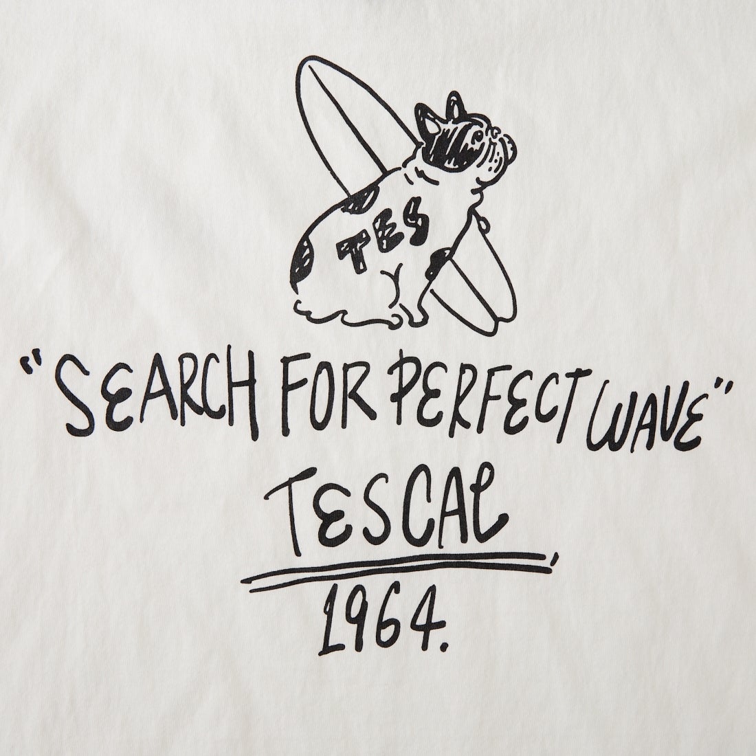 The Endless Summer [エンドレスサマー] 別注 手書き風ロゴ BUHIバックプリント カットオフTシャツ [FH-26574509-JF] WHITE