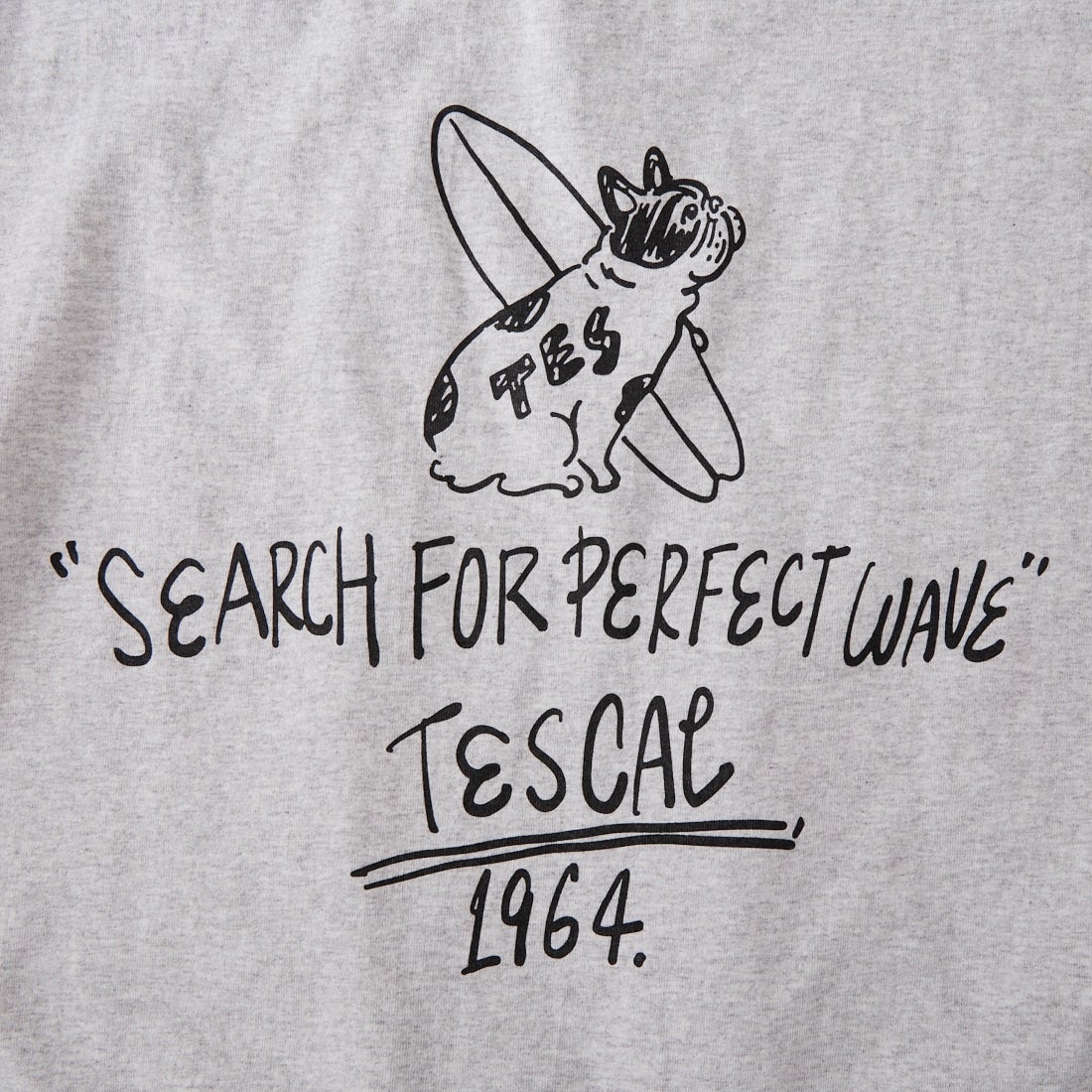 The Endless Summer [エンドレスサマー] 別注 手書き風ロゴ BUHIバックプリント カットオフTシャツ [FH-26574509-JF] MIX GRAY