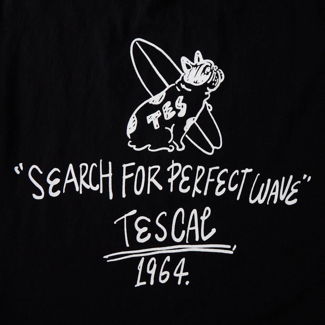 The Endless Summer [エンドレスサマー] 別注 手書き風ロゴ BUHIバックプリント カットオフTシャツ [FH-26574509-JF] BLACK