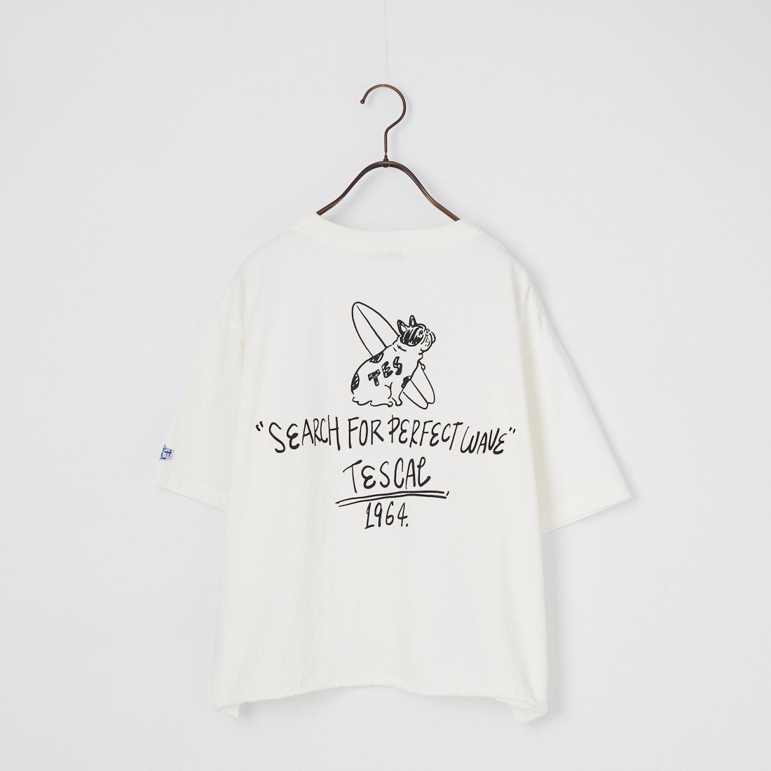 The Endless Summer [エンドレスサマー] 別注 手書き風ロゴ BUHIバックプリント カットオフTシャツ [FH-26574509-JF] WHITE