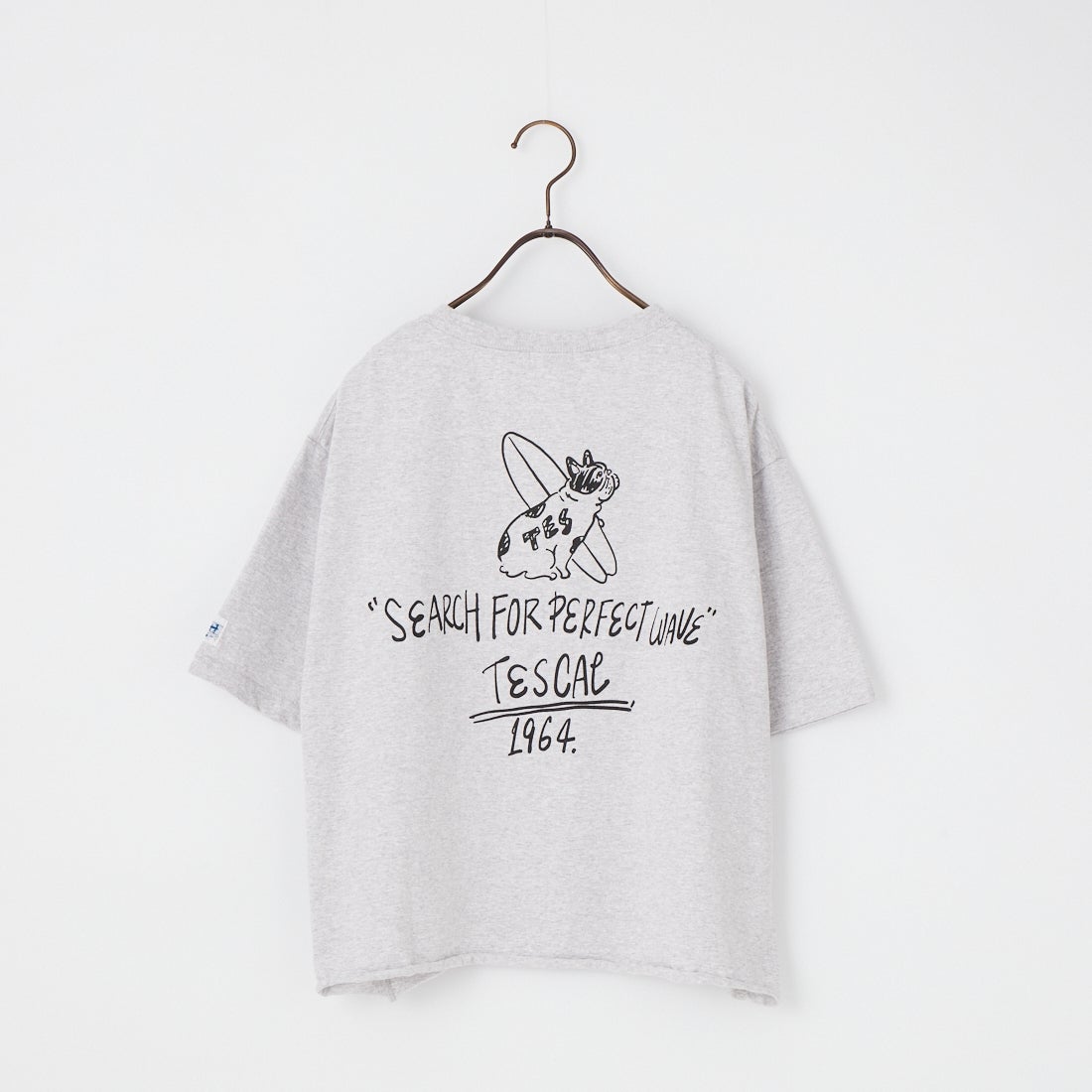 The Endless Summer [エンドレスサマー] 別注 手書き風ロゴ BUHIバックプリント カットオフTシャツ [FH-26574509-JF] MIX GRAY