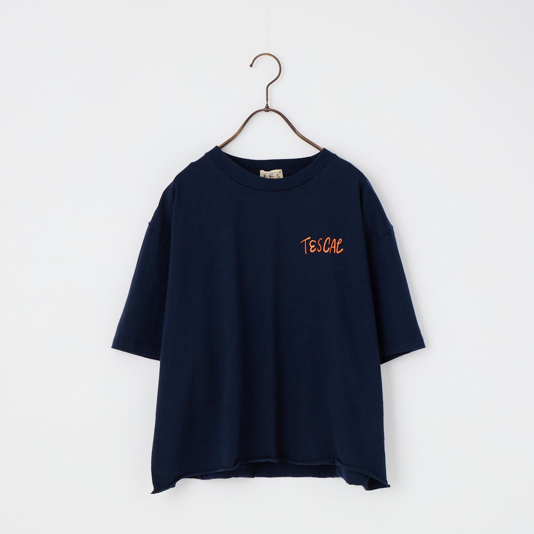 The Endless Summer [エンドレスサマー] 別注 手書き風ロゴ BUHIバックプリント カットオフTシャツ [FH-26574509-JF] NAVY