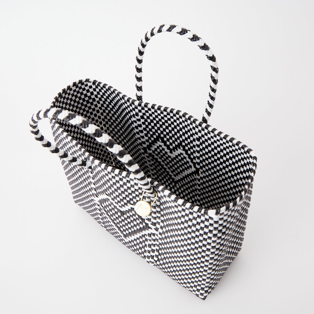 Letra [レトラ] メルカドバッグ (XXS) CHICA CORAZON [610751106] BLK/WHT