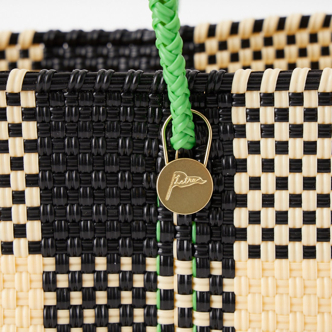 Letra [レトラ] メルカドバッグ (XXS) CHICA CHECK [610751114] CRM/BLK