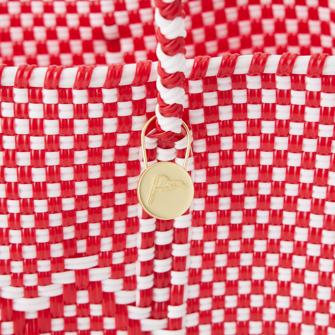 Letra [レトラ] メルカドバッグ (XXS) CHICA CORAZON [610751107] RED/WHT