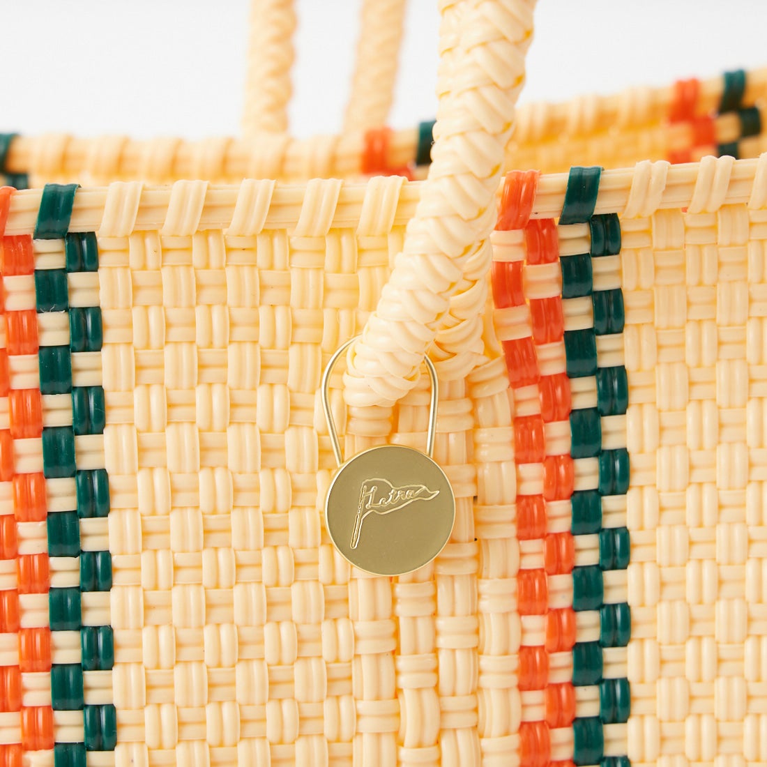 Letra [レトラ] メルカドバッグ (S) LINEA [610722502] CRM/DK GRN