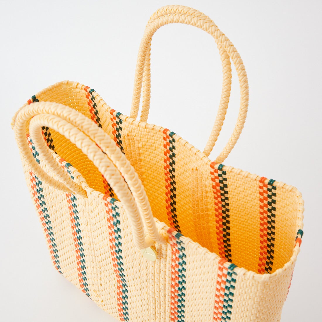 Letra [レトラ] メルカドバッグ (S) LINEA [610722502] CRM/DK GRN