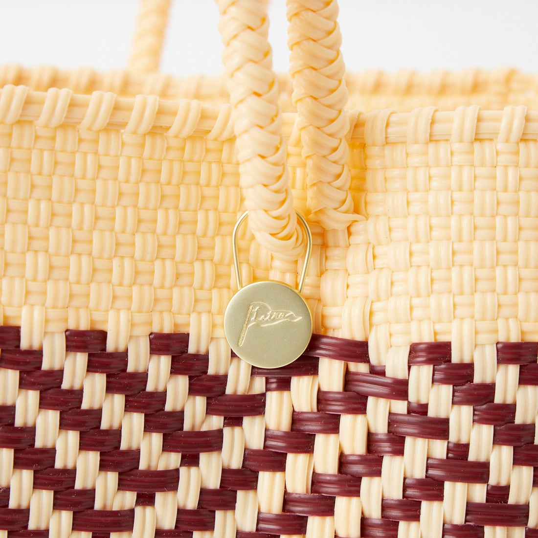 Letra [レトラ] メルカドバッグ (S) TAPETE [610725069] DK RED/CRM