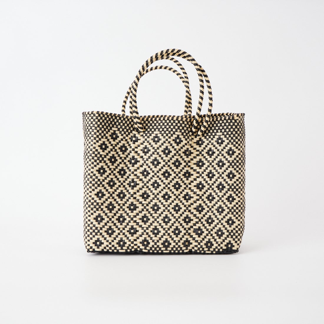 Letra [レトラ] メルカドバッグ (S) ROMBO [610720449] BLK/CRE S