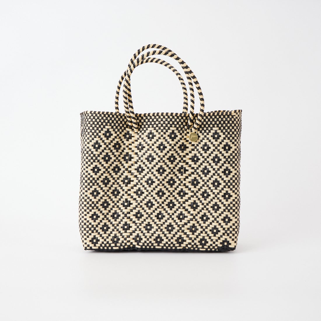 Letra [レトラ] メルカドバッグ (S) ROMBO [610720449] BLK/CRE S