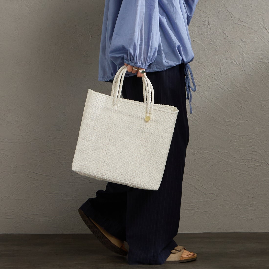 Letra [レトラ] メルカドバッグ (S) ROMBO [610720321] WHT S