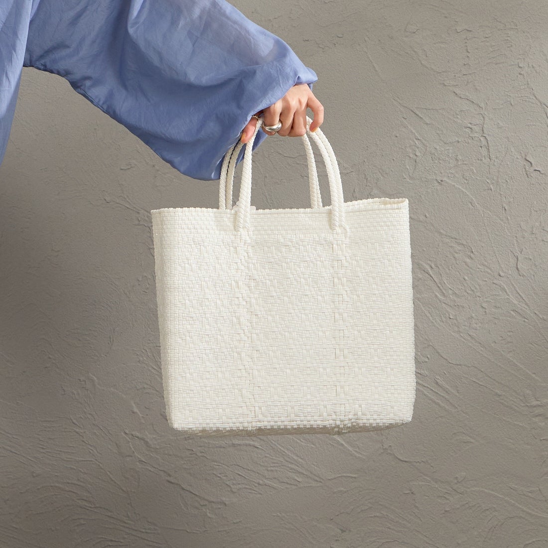 Letra [レトラ] メルカドバッグ (S) ROMBO [610720321] WHT S