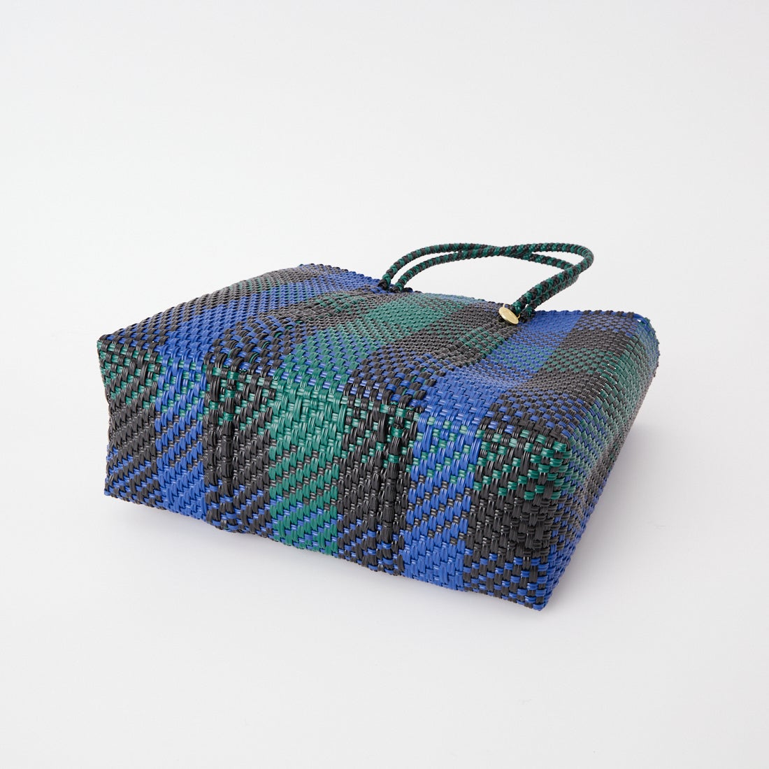 Letra [レトラ] メルカドバッグ (S) 3COLORS CHECK [610721001] BLK/DK GRN