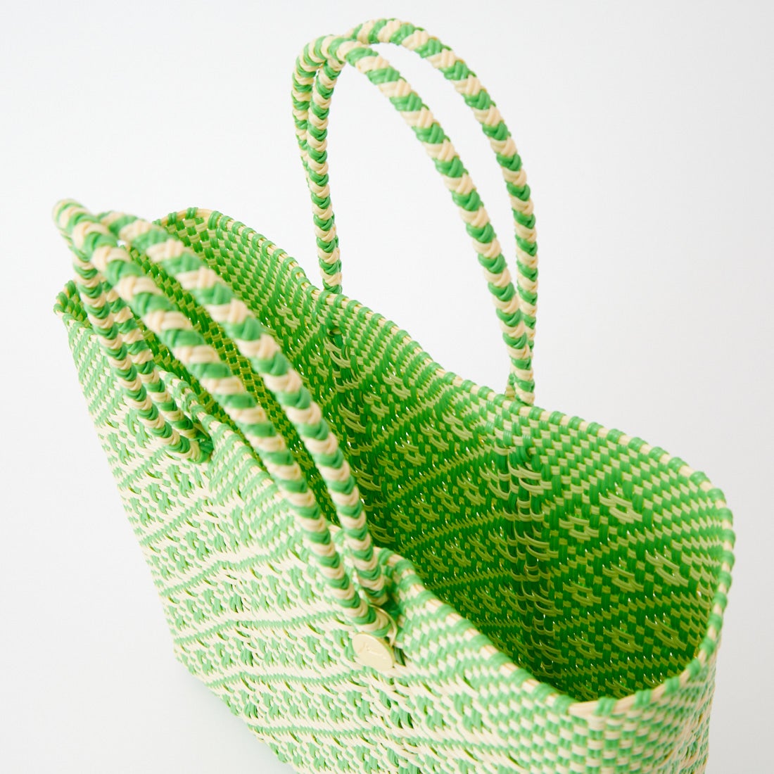 Letra [レトラ] メルカドバッグ (S) ROMBO [610720493] LT GRN/CRM