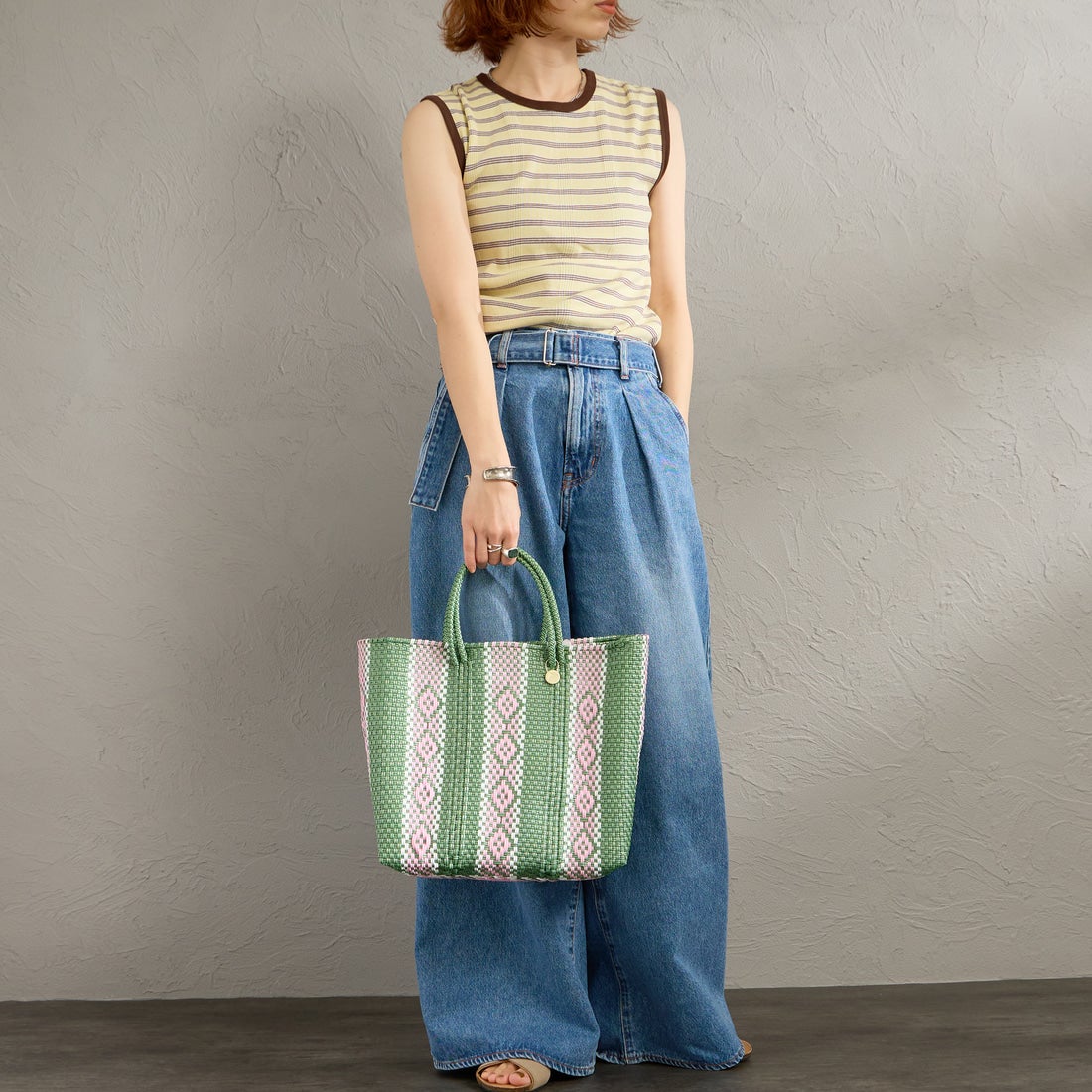 Letra [レトラ] メルカドバッグ (S) SERIE [610727117] MT GRN/PNK