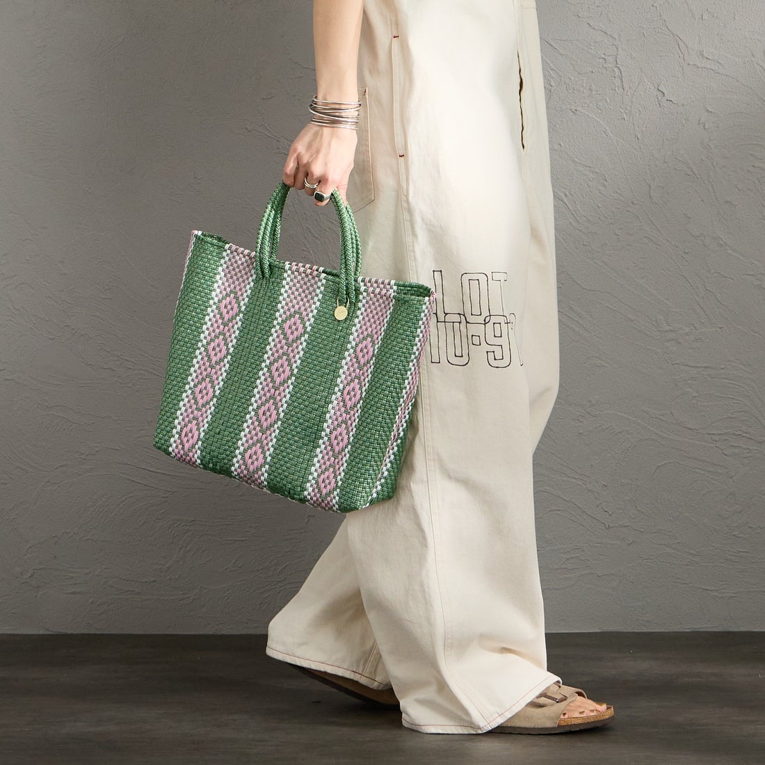 Letra [レトラ] メルカドバッグ (S) SERIE [610727117] MT GRN/PNK