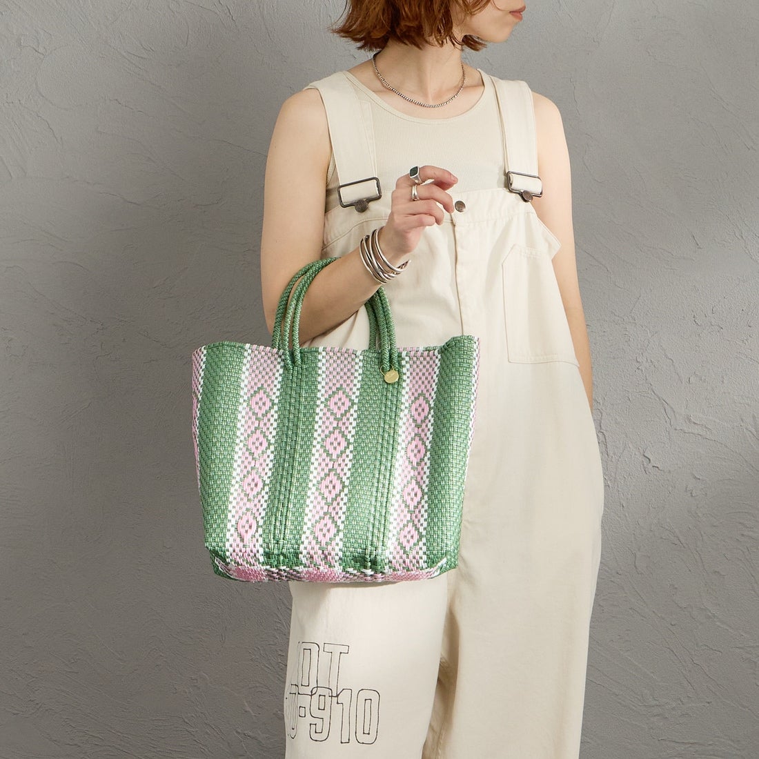 Letra [レトラ] メルカドバッグ (S) SERIE [610727117] MT GRN/PNK