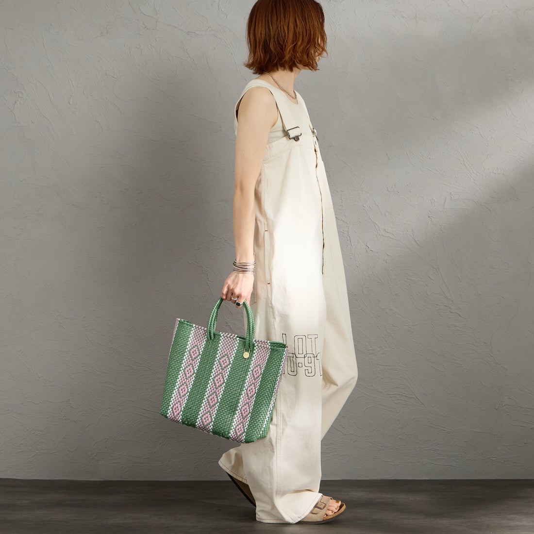 Letra [レトラ] メルカドバッグ (S) SERIE [610727117] MT GRN/PNK