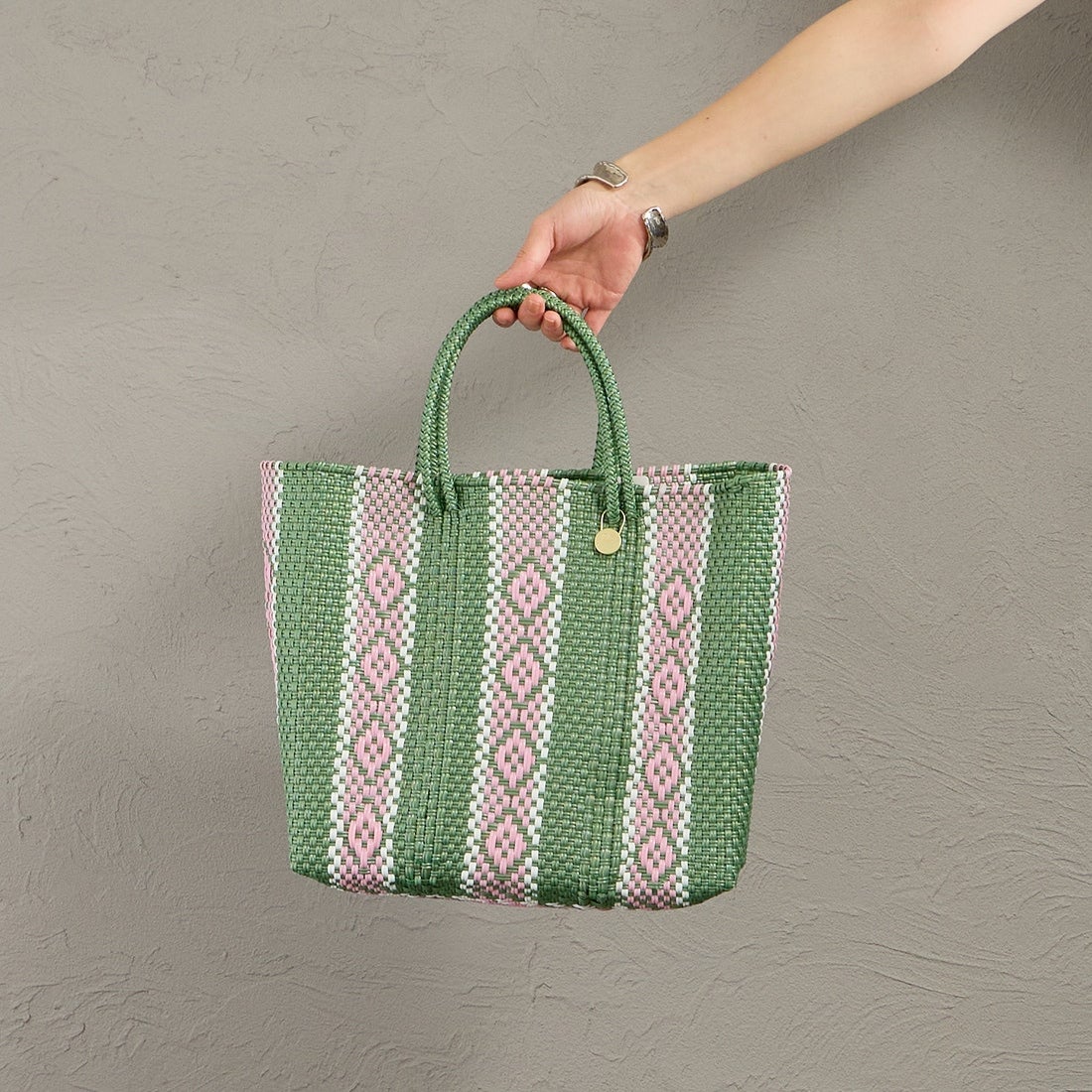 Letra [レトラ] メルカドバッグ (S) SERIE [610727117] MT GRN/PNK