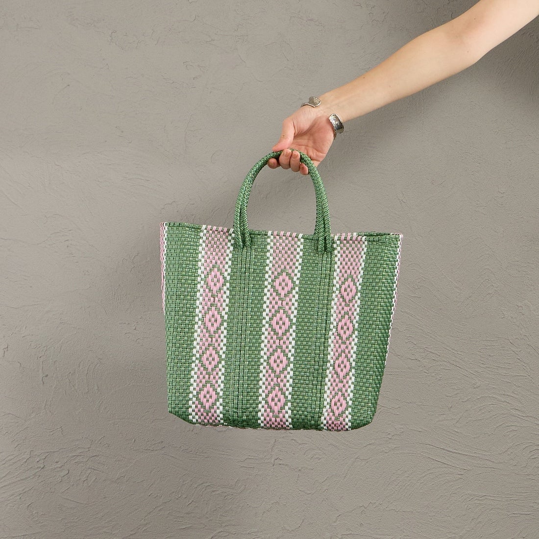 Letra [レトラ] メルカドバッグ (S) SERIE [610727117] MT GRN/PNK