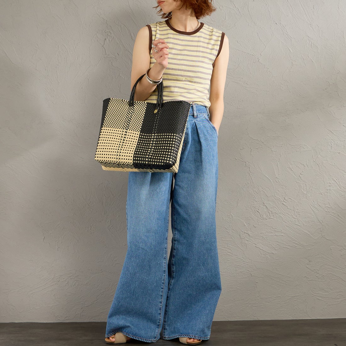 Letra [レトラ] メルカドバッグ (S) ARENA [610721473] BLK/CRM