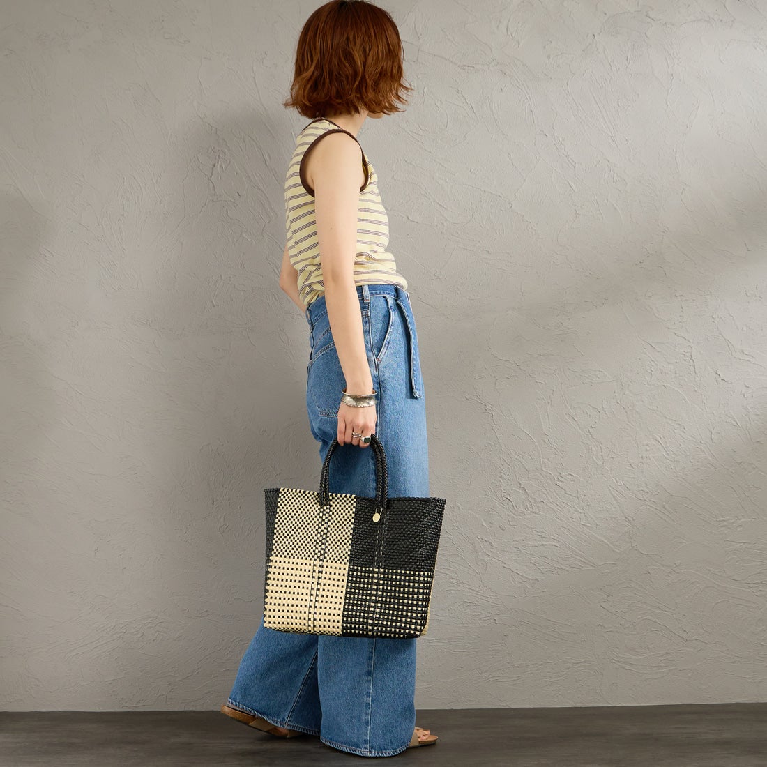 Letra [レトラ] メルカドバッグ (S) ARENA [610721473] BLK/CRM