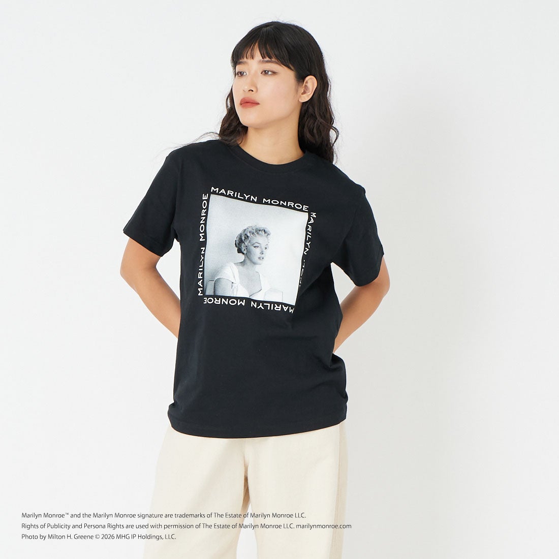 GOOD ROCK SPEED [グッドロックスピード] マリリン・モンロー ショートスリーブTシャツ [26MRM008W] BLACK