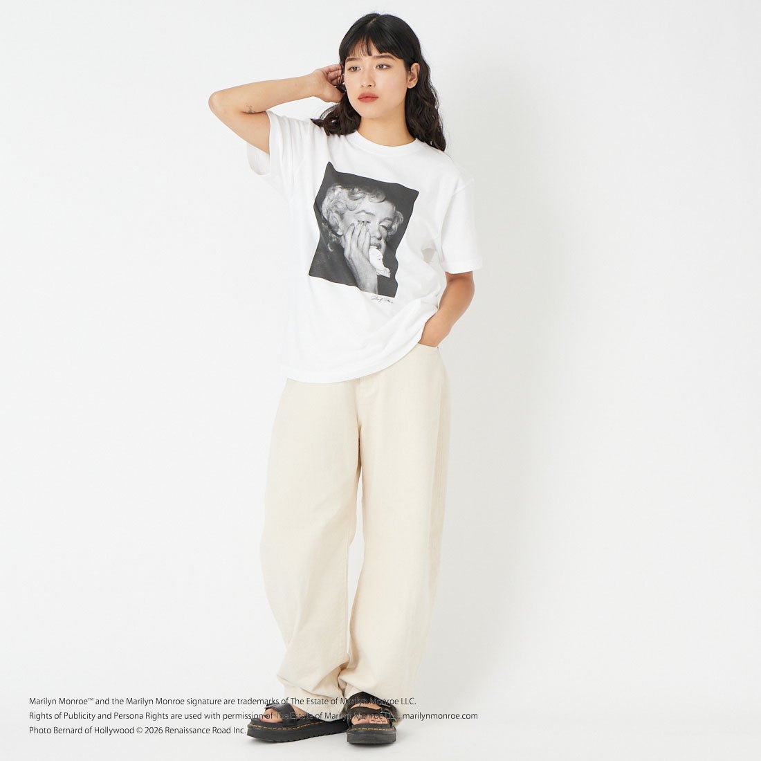 GOOD ROCK SPEED [グッドロックスピード] マリリン・モンロー ショートスリーブTシャツ [26MRM009W] WHITE