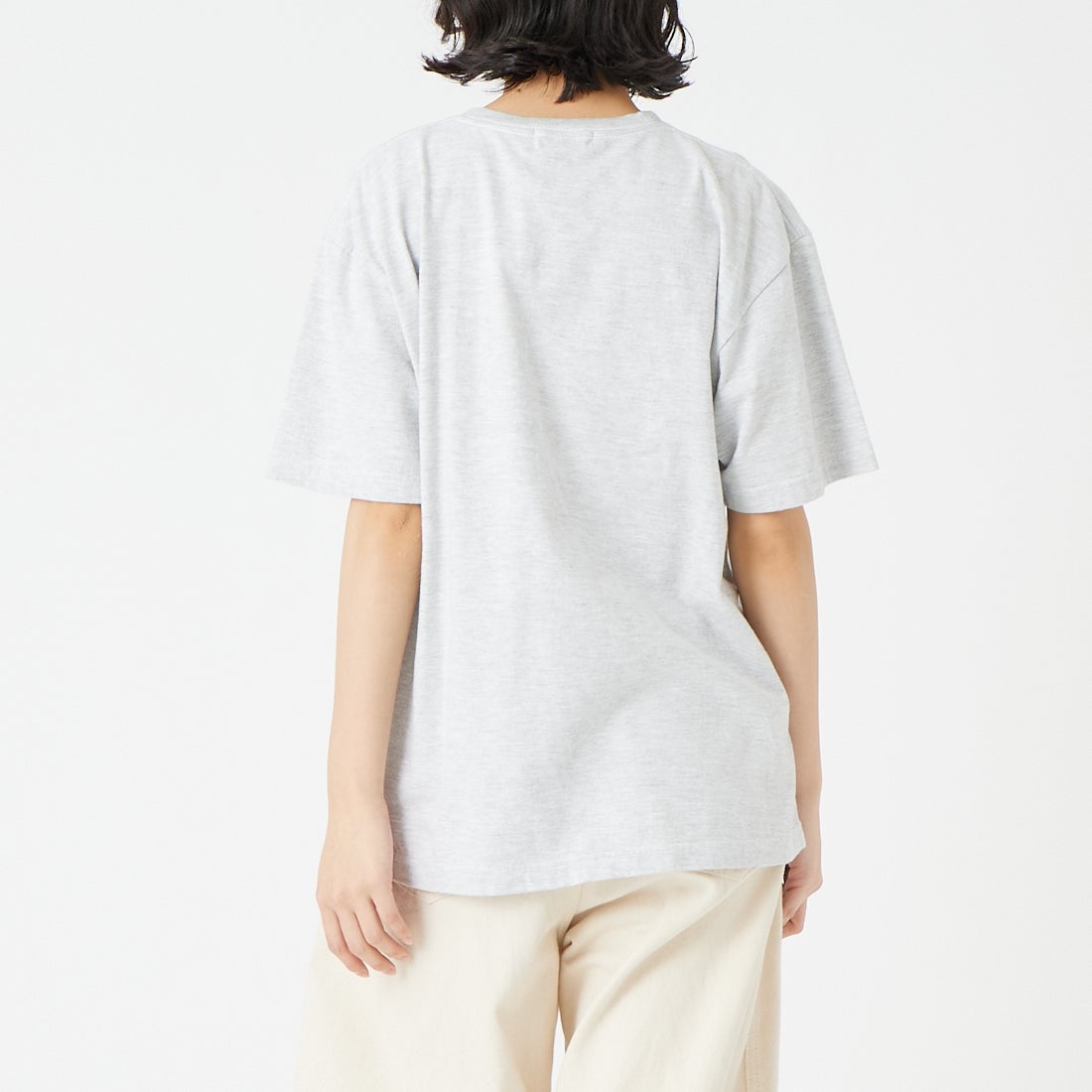 GOOD ROCK SPEED [グッドロックスピード] NYC ショートスリーブTシャツ [26NYC007W] ASH &&モデル身長：162cm 着用サイズ：F&&