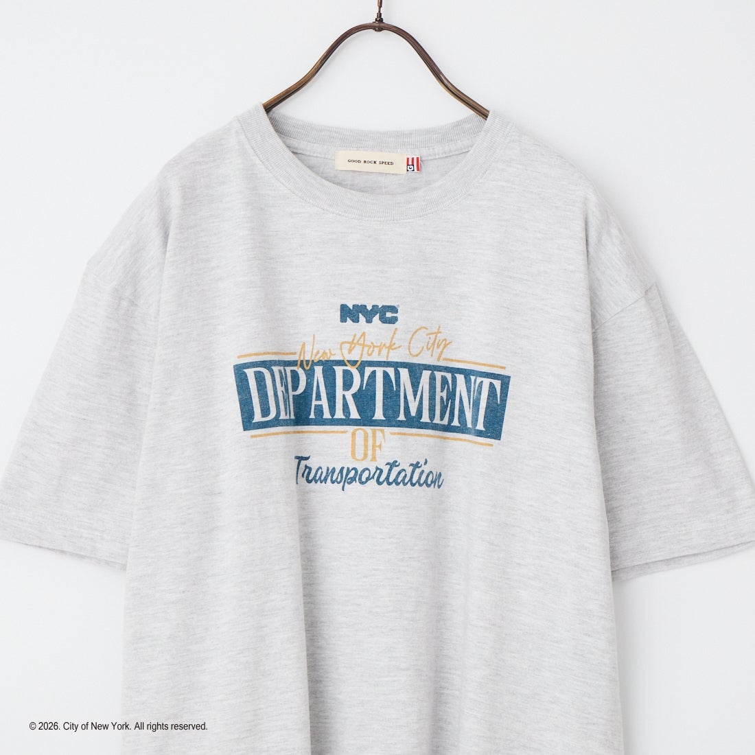 GOOD ROCK SPEED [グッドロックスピード] NYC ショートスリーブTシャツ [26NYC007W] ASH