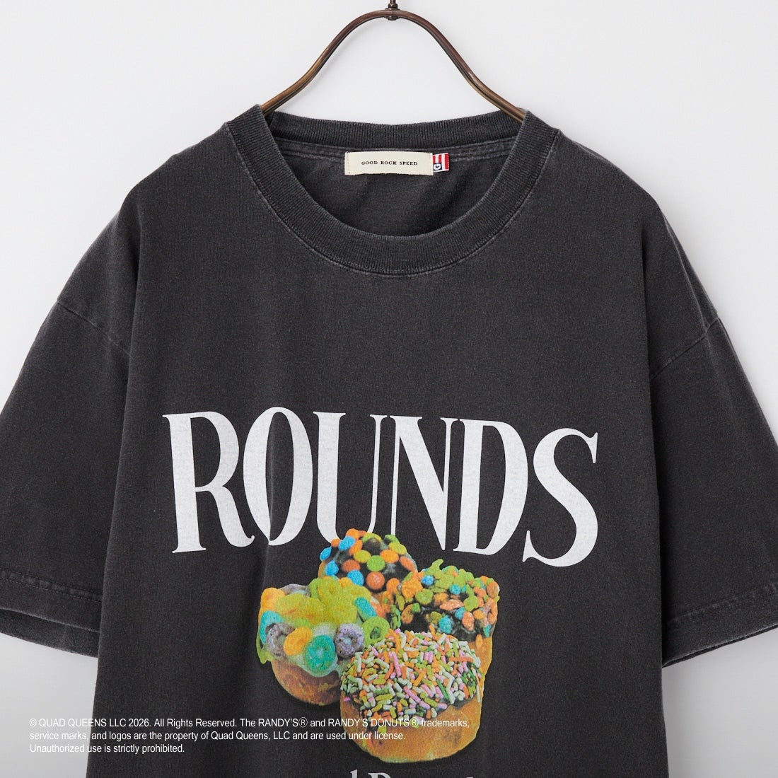 GOOD ROCK SPEED [グッドロックスピード] RANDY'S DONUTS プリントTシャツ [26RDN006W] CHARCOAL