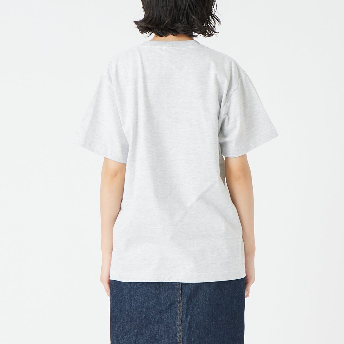 GOOD ROCK SPEED [グッドロックスピード] RANDY'S DONUTS プリントTシャツ [26RDN005W] ASH &&モデル身長：162cm 着用サイズ：F&&