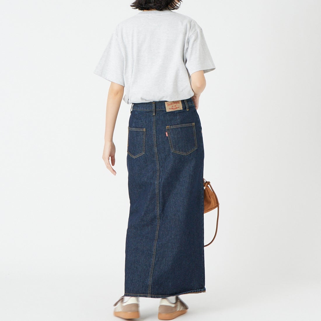 GOOD ROCK SPEED [グッドロックスピード] RANDY'S DONUTS プリントTシャツ [26RDN005W] ASH &&モデル身長：162cm 着用サイズ：F&&