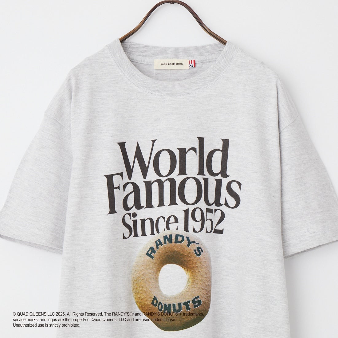 GOOD ROCK SPEED [グッドロックスピード] RANDY'S DONUTS プリントTシャツ [26RDN005W] ASH