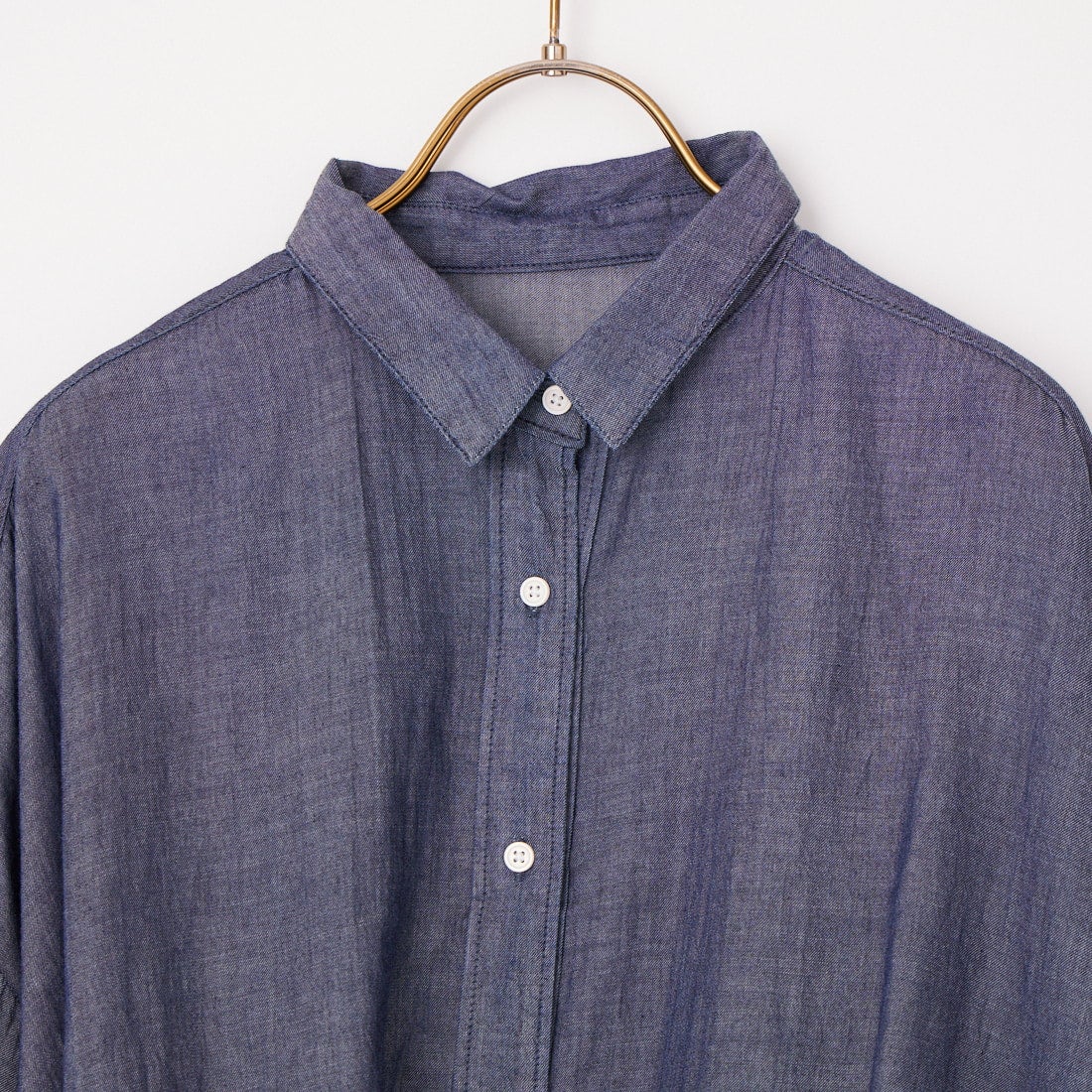 TenuE [テニュイ] シアーショート丈デニムシャツ [25100213] NAVY