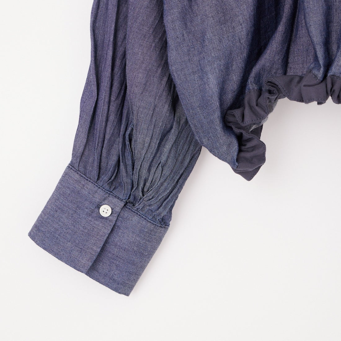 TenuE [テニュイ] シアーショート丈デニムシャツ [25100213] NAVY