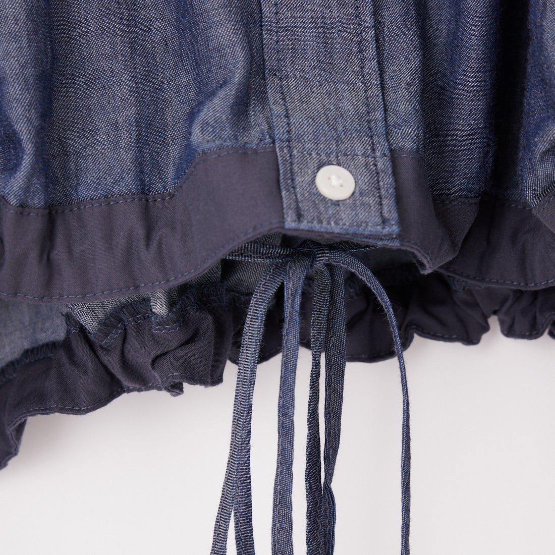 TenuE [テニュイ] シアーショート丈デニムシャツ [25100213] NAVY