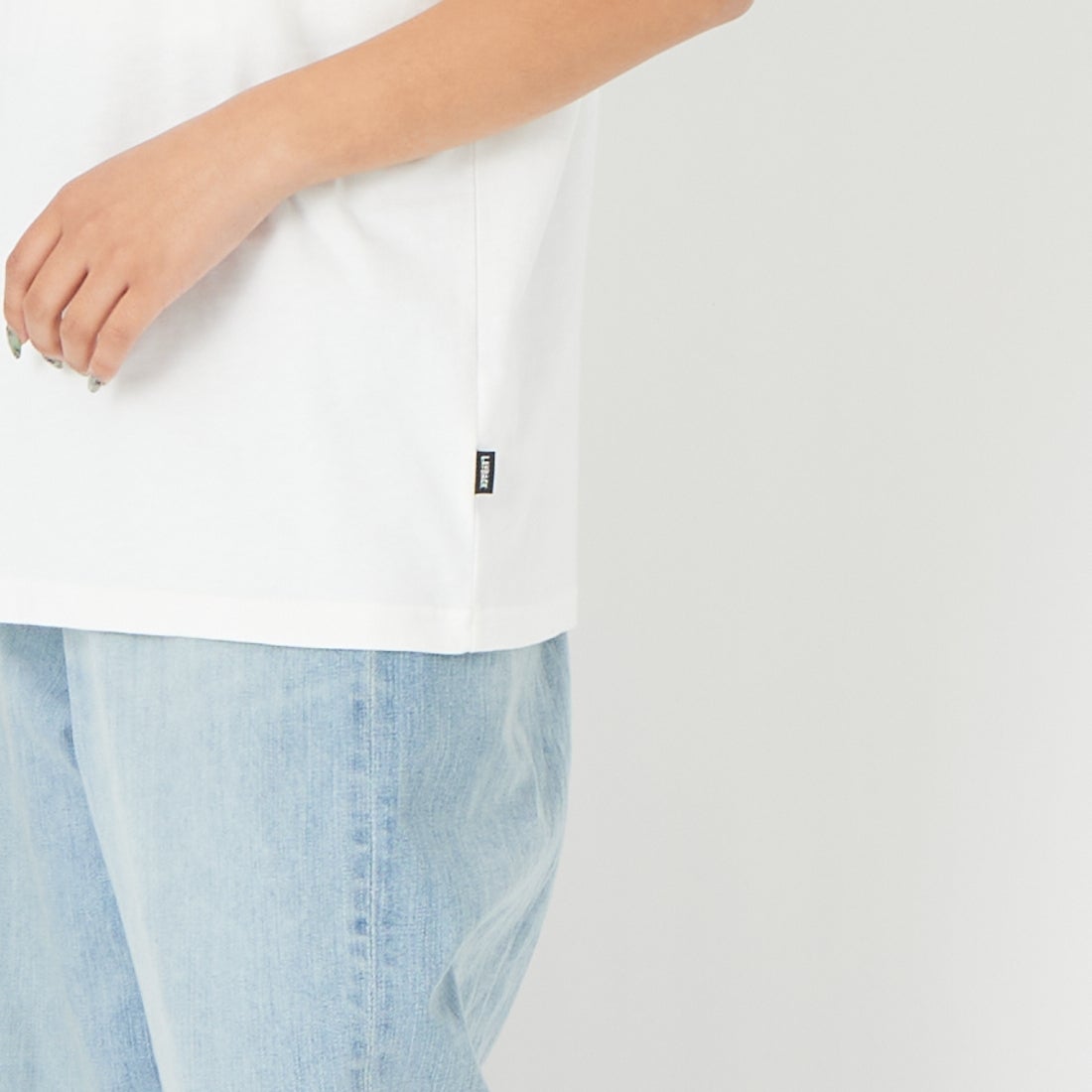 THE NORTH FACE [ザ ノースフェイス] ショートスリーブ レイバックトライバルTシャツ [NT12610] OW &&モデル身長：162cm 着用サイズ：S&&