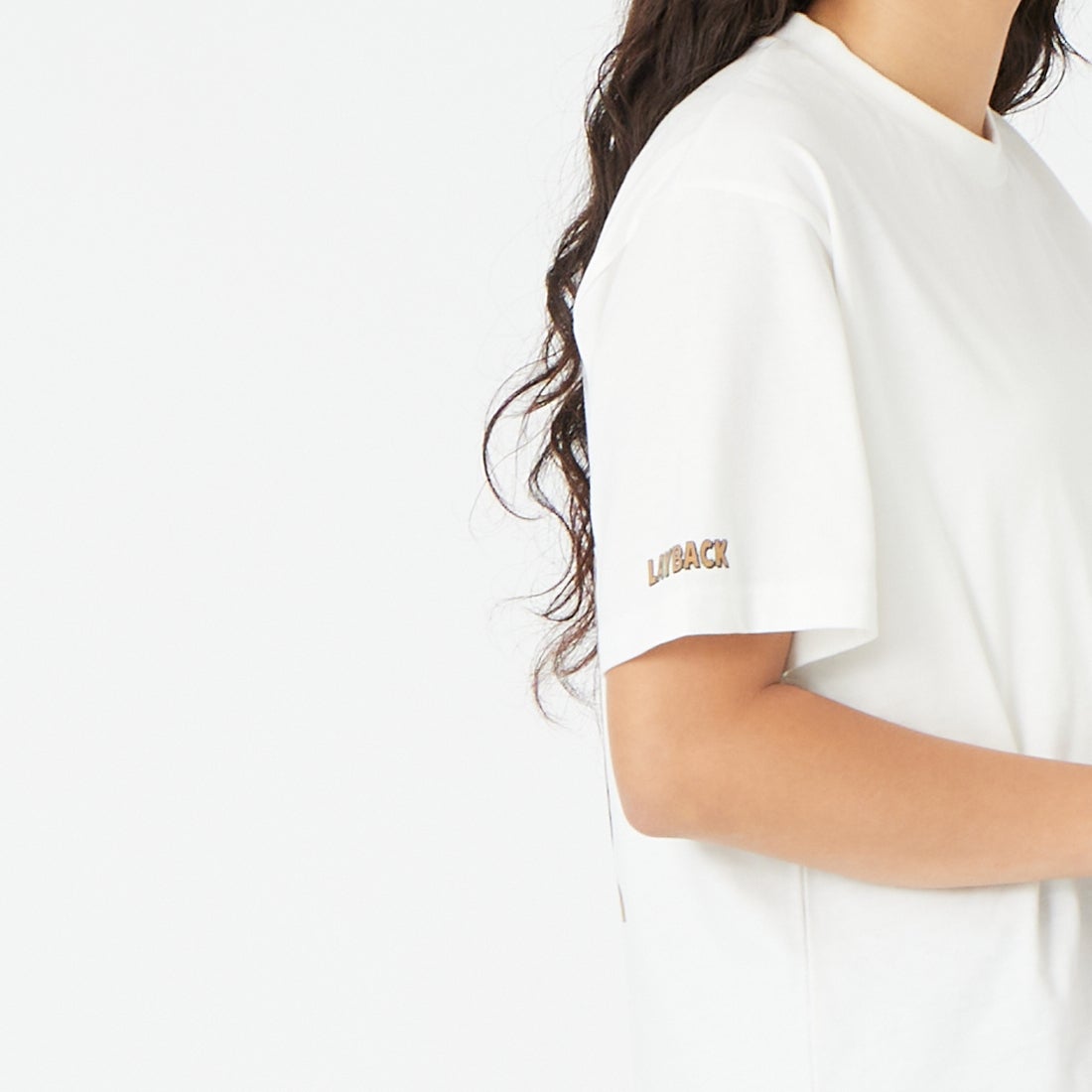 THE NORTH FACE [ザ ノースフェイス] ショートスリーブ レイバックトライバルTシャツ [NT12610] OW &&モデル身長：162cm 着用サイズ：S&&